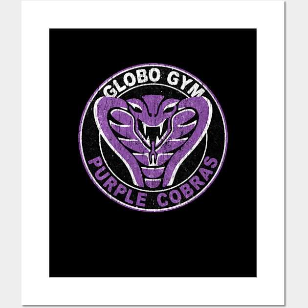 Globo gym purple cobras vintage Wall Art by mariagartner